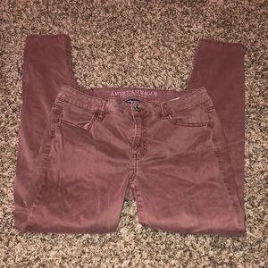 American eagle blush jeggings